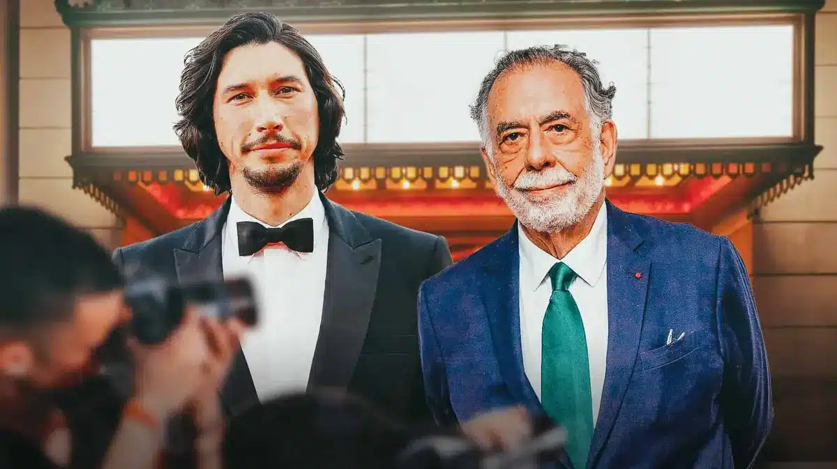 Adam Driver and Megalopolis director Francis Ford Coppola.