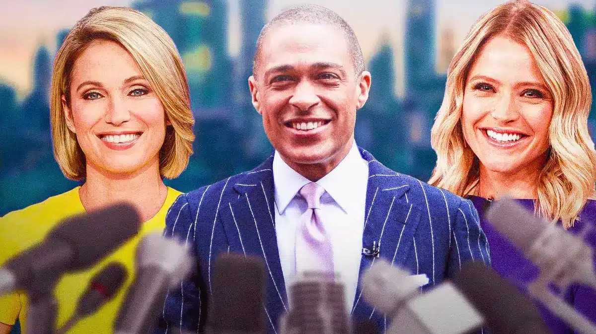 Amy Robach, T.J. Holmes and Sarah Haines.
