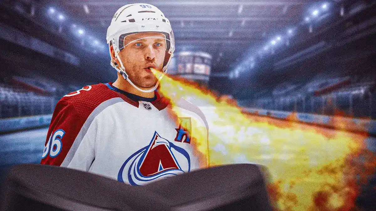Mikko Rantanen breathing fire NHL