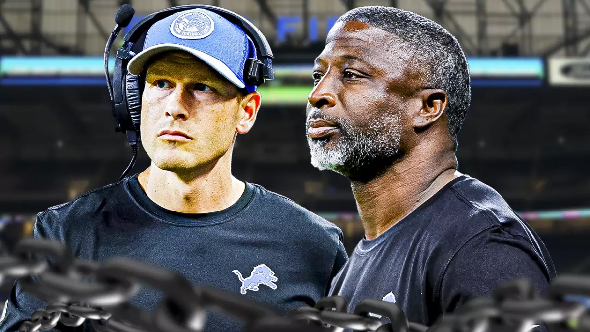 Lions' Ben Johnson gives flowers to Aaron Glenn amid HC rumors