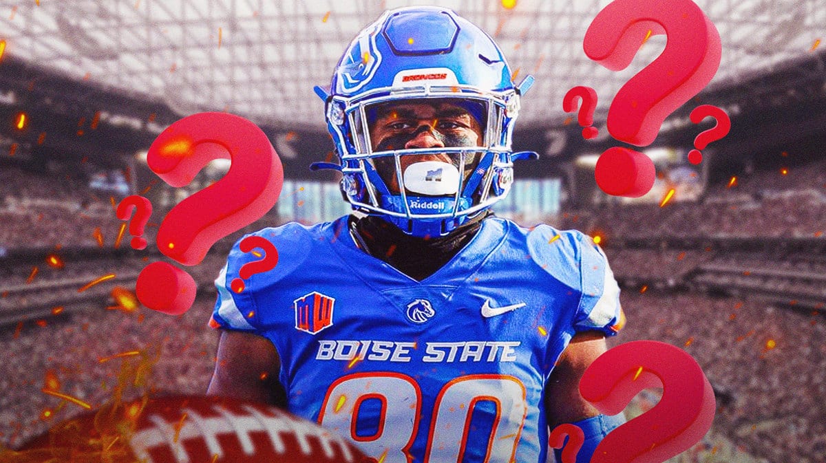Eric McAlister with fire coming off of him. Question marks.