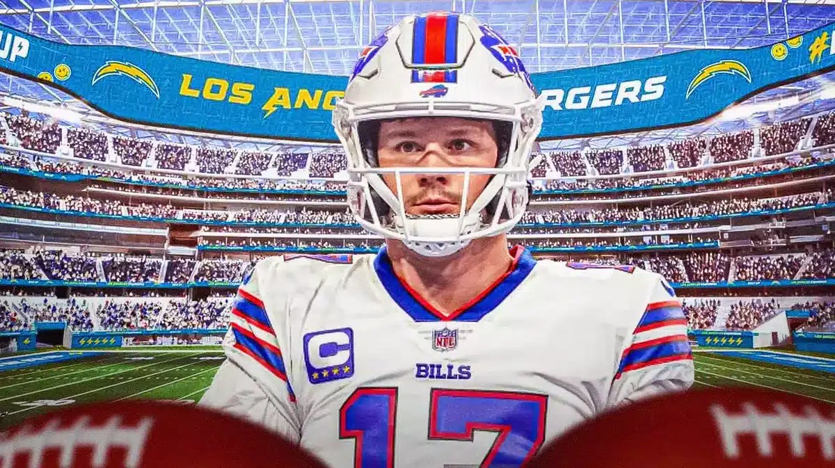 Bills' Josh Allen at the Chargers stadium