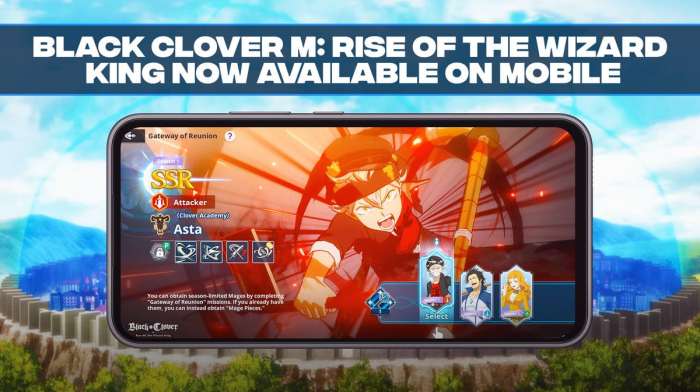 Black Clover, Black Clover Game, Black Clover M: Rise of the Wizard King