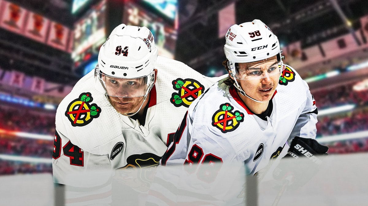 Chicago Blackhawks forward Connor Bedard in Chicago addressing rumors surrounding his family and former teammate Corey Perry