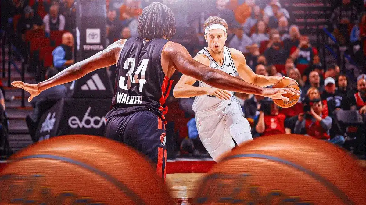 Blazers Jabari Walker and Spurs Zach Collins