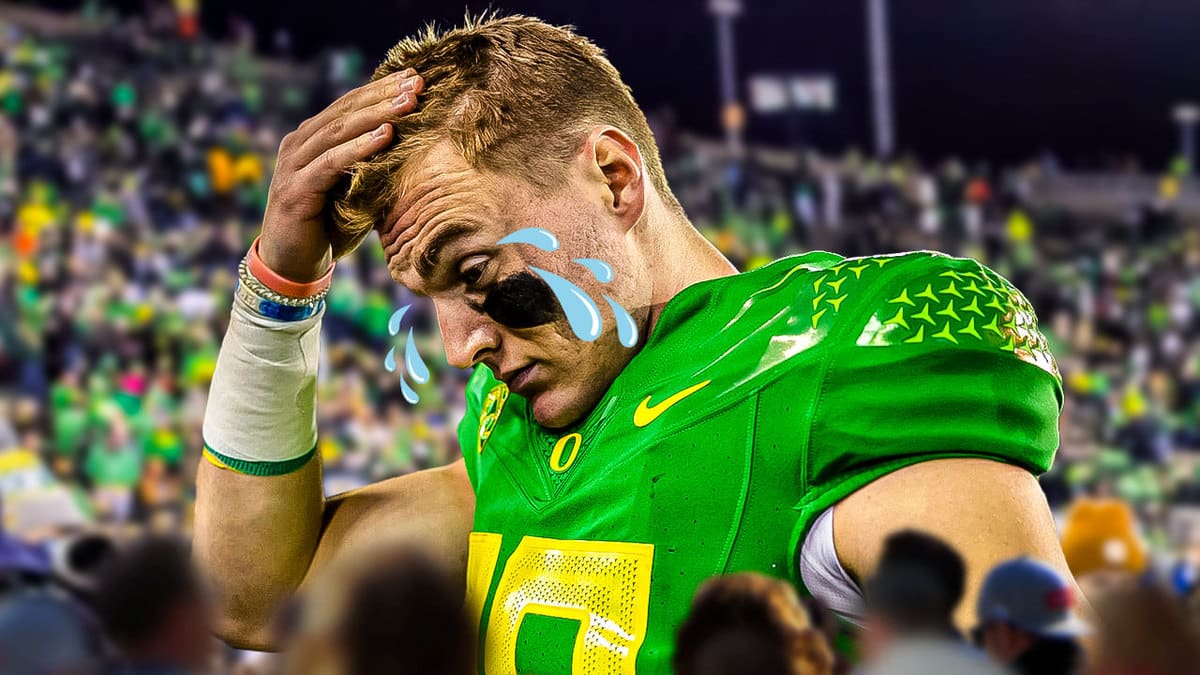 Bo Nix's Emotional Reaction After Oregon Football's Brutal Loss To ...