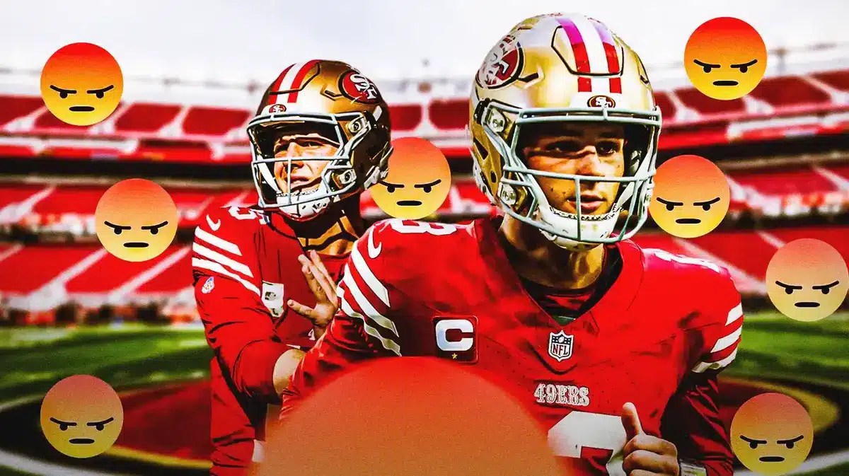 Brock Purdy with angry emojis