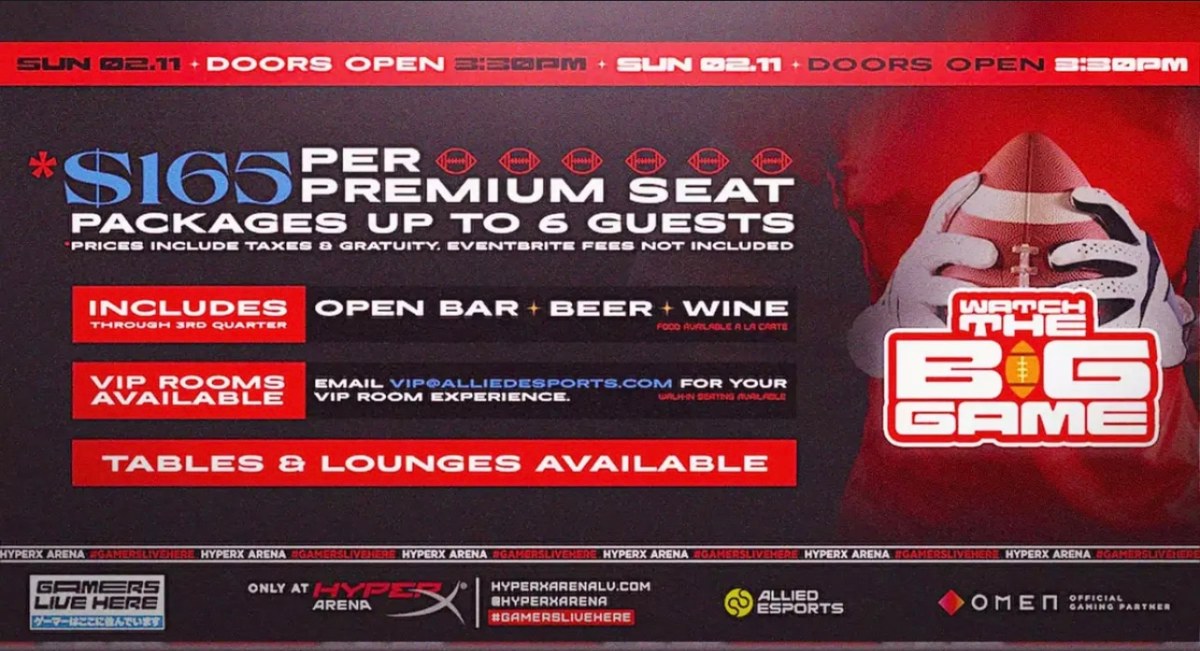 HyperX Arena February 11 promo