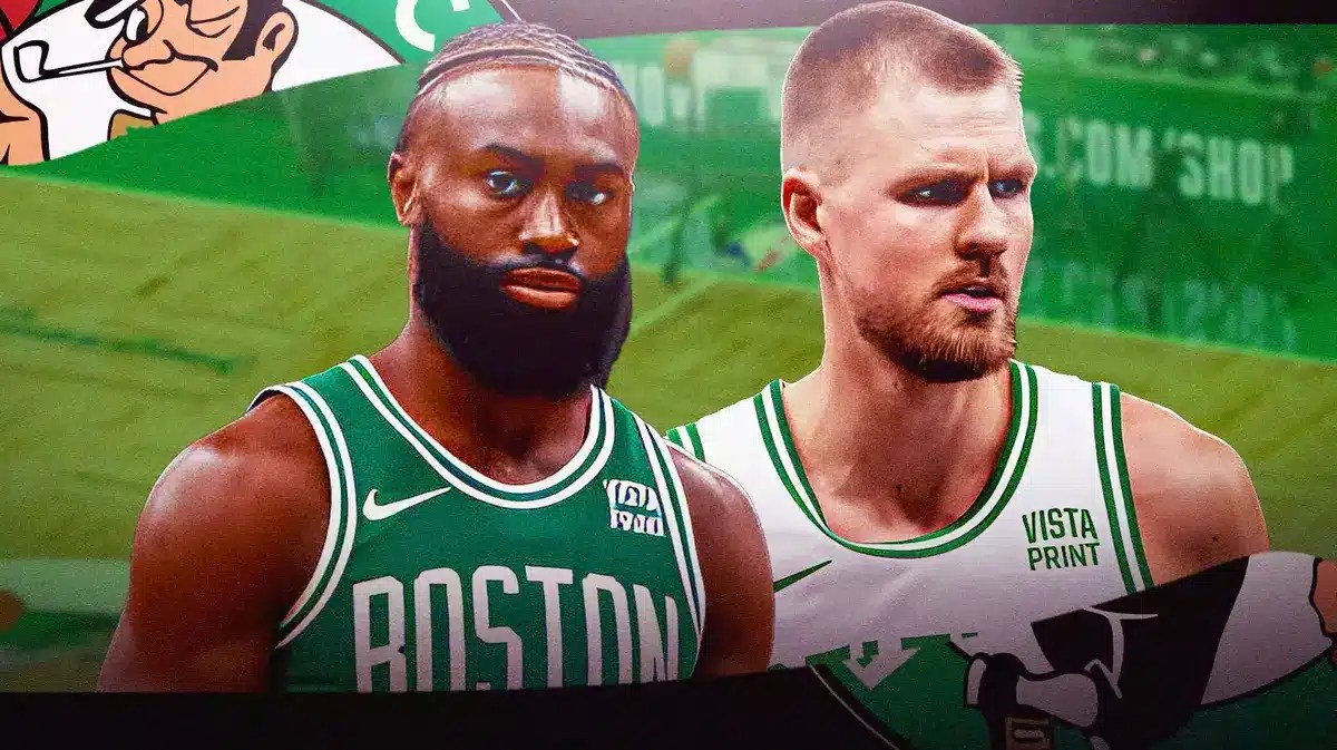 Celtics stars Jaylen Brown and Kristaps Porzingis