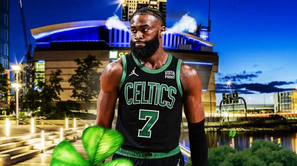Angry Jaylen brown with smoke coming out of his ears.