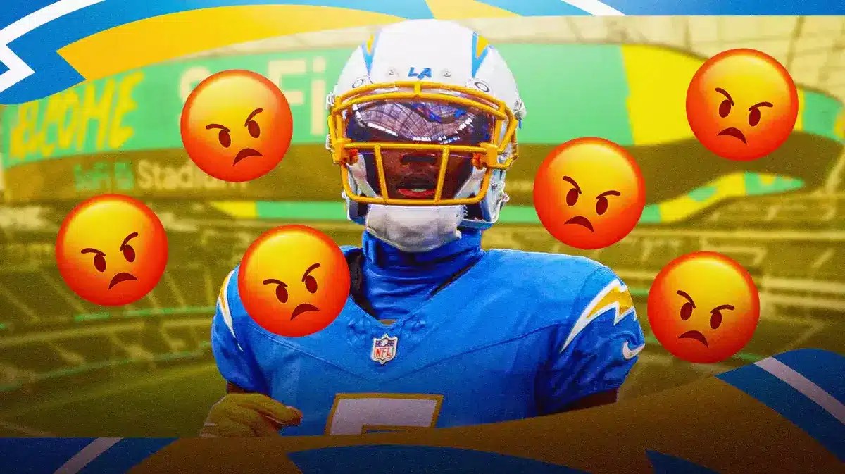 Joshua Palmer's scored touchdown that put the Chargers on the board vs. the Raiders but Los Angeles fans aren't happy in the slightest.