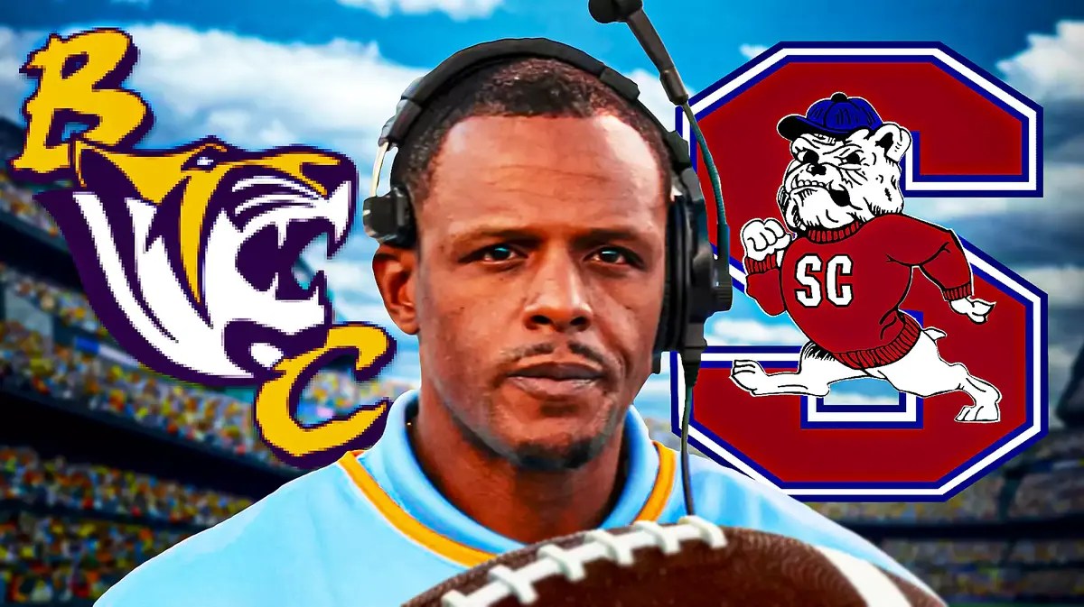 Chennis Berry spoke to the Benedict College community at an event about why he decided to become head coach at South Carolina State.