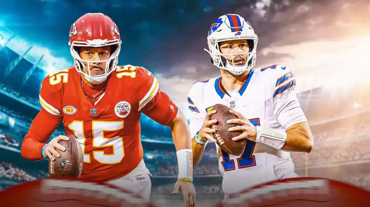 Kansas City Chiefs quarterback Patrick Mahomes and Buffalo Bills quarterback Josh Allen