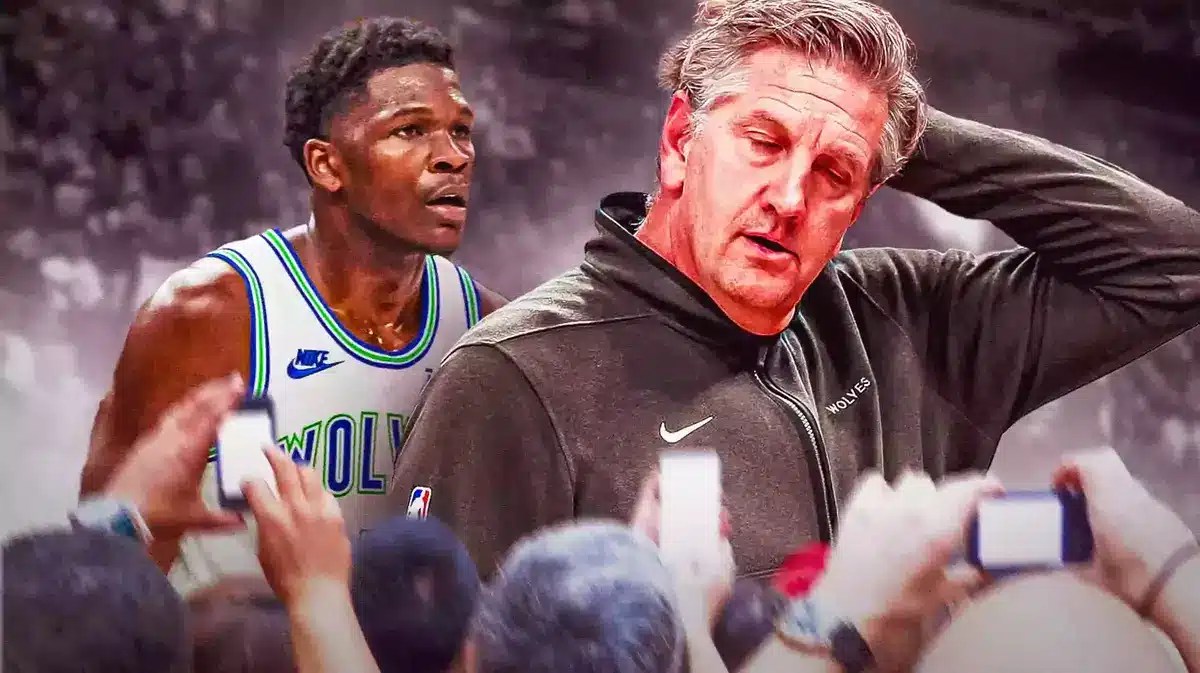 Timberwolves Chris Finch with Anthony Edwards after Paige Jordae abortion scandal