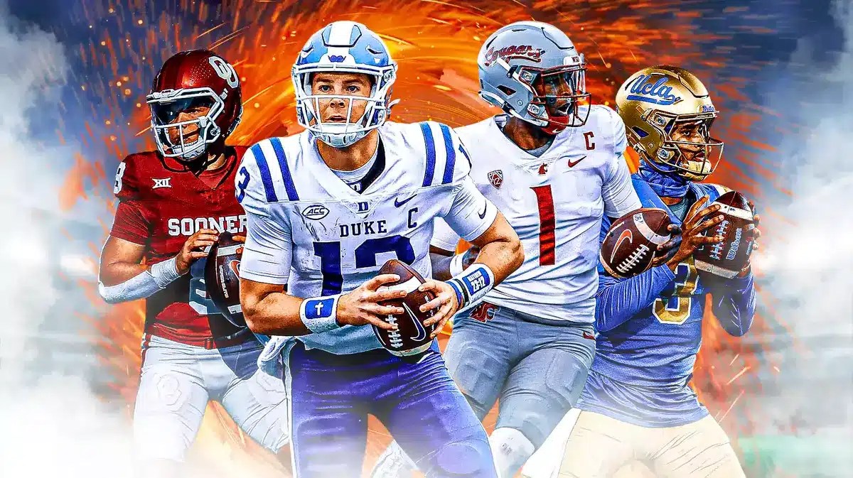 Riley Leonard, Dillon Gabriel, Cam Ward, Dante Moore, college football transfer portal quarterbacks
