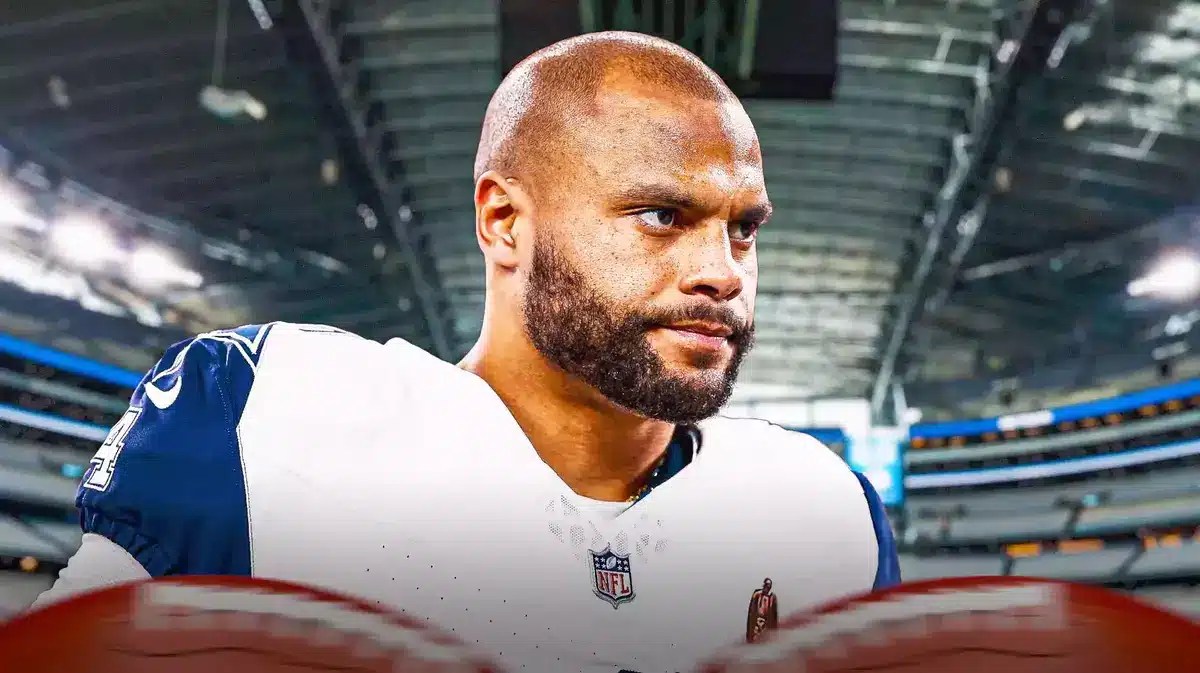 Dak Prescott with disappointed look