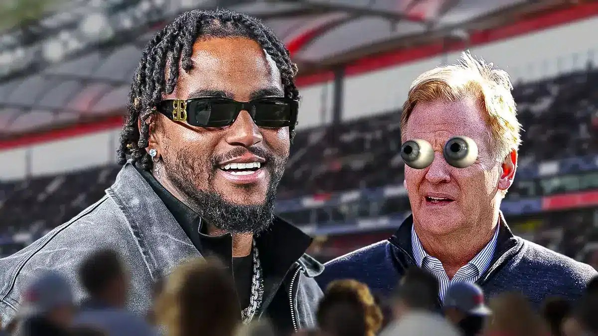 Former Philadelphia Eagles wide receiver DeSean Jackson and NFL commissioner Roger Goodell