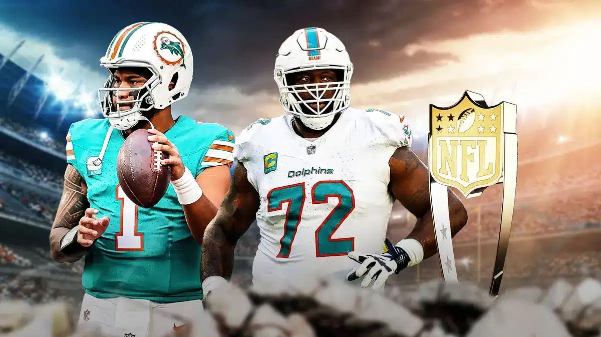 Dolphins Terron Armstead and Tua Tagovailoa after win over Dak Prescott and the Cowboys
