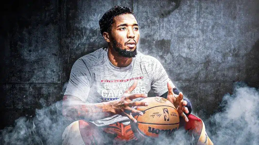 Donovan Mitchell looking sad