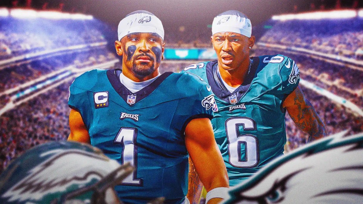 Eagles Giants, DeVonta Smith, D'Andre Swift