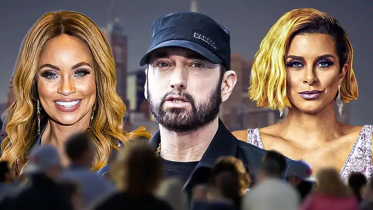 Eminem, Gizelle Bryant and Robyn Dixon.