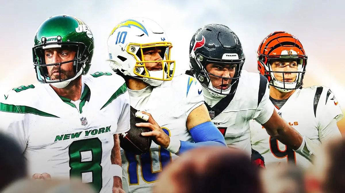 Aaron Rodgers, Justin Herbert, CJ Stroud, Joe Burrow