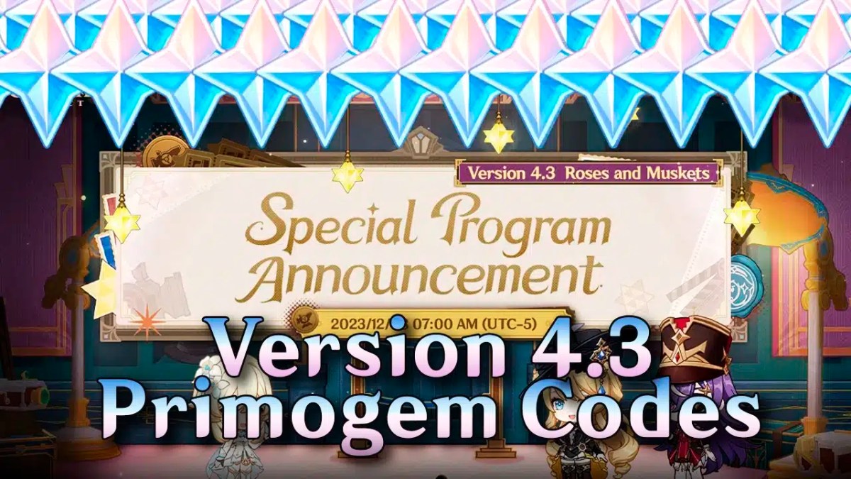 genshin impact 4.3 livestream primogem redemption codes
