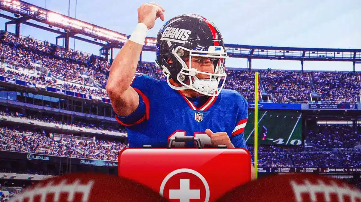 Giants QB Tommy DeVito who was evaluated for a concussion but returned in Week 15 vs the Saints.