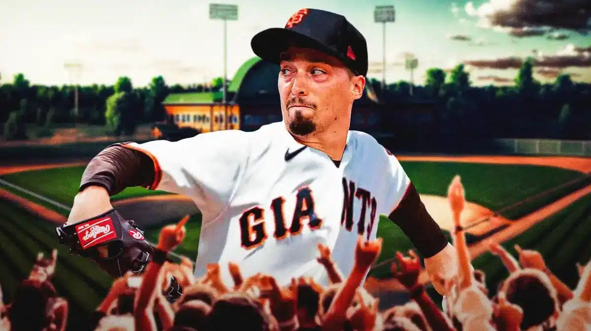 Blake Snell as this guy looking at himself in the mirror while holding a San Francisco Giants jersey