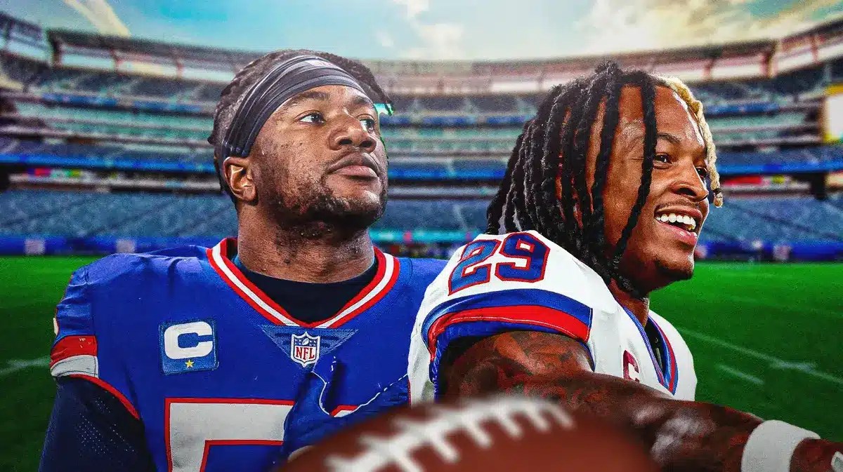 New York Giants Bobby Okereke and Xavier McKinney