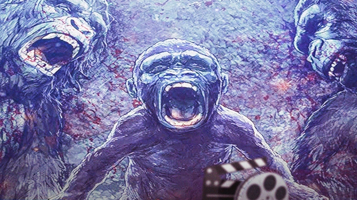 Baby King Kong with its parents.