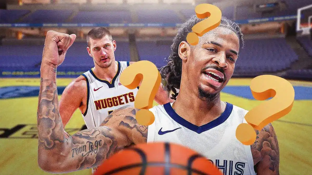 Ja Morant with question marks alongside Nikola Jokic
