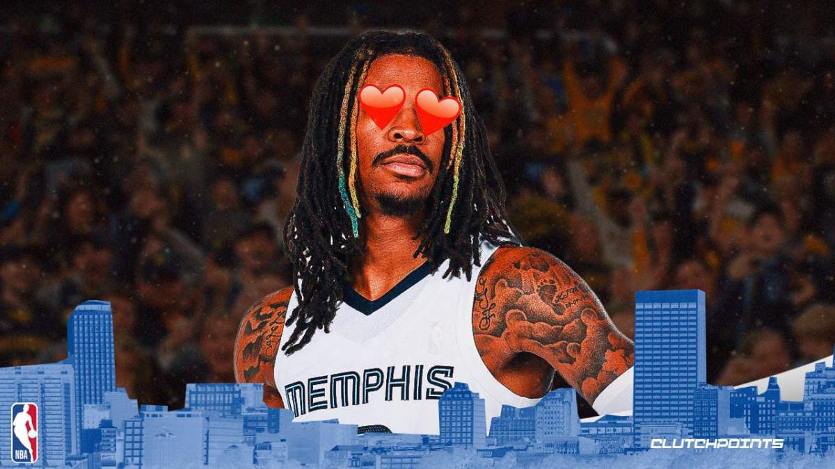 Ja Morant with heart-eyes