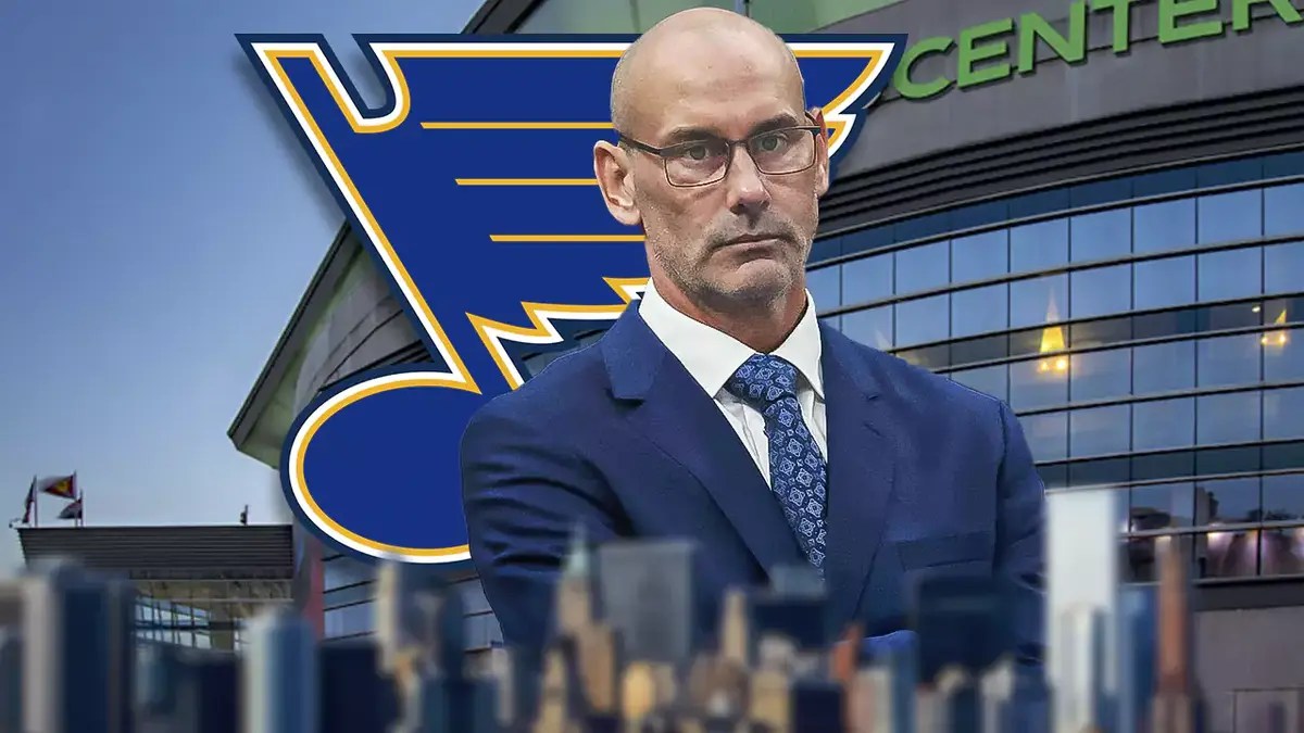Blues head coach Drew Bannister in St. Louis.