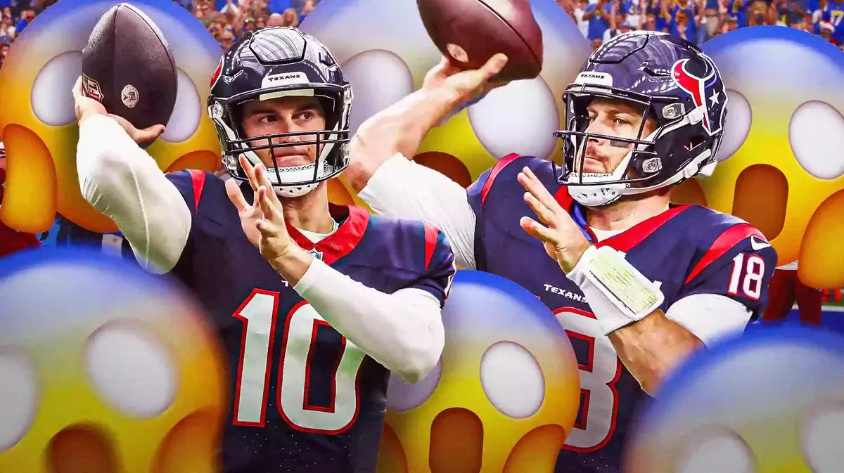 The Texans are giving both Case Keenum and Davis Mills snaps under center against the Browns