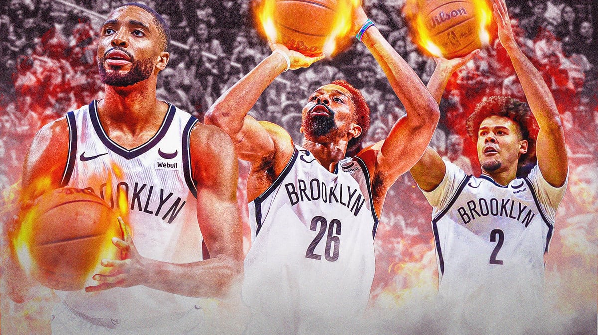 Mikal Bridges, Spencer Dinwiddie and Cam Johnson all shooting the ball on fire