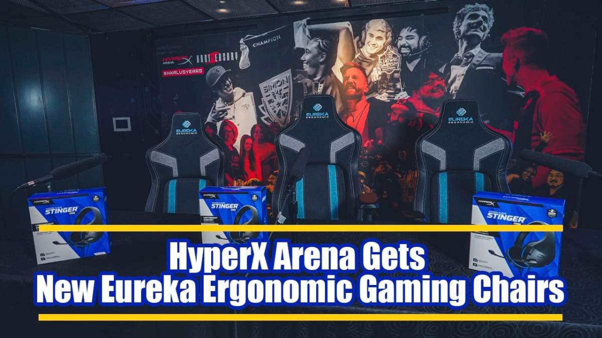 HyperX Arena Gets New Eureka Ergonomic Gaming Chairs