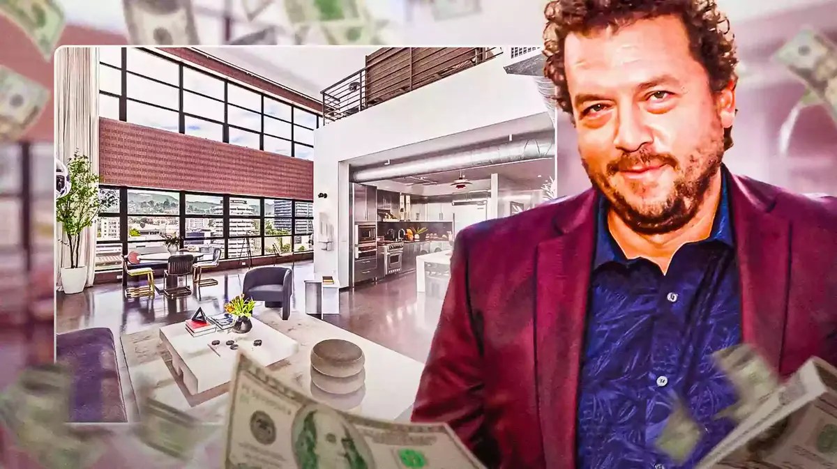 Actor Danny McBride in front of his condo in Los Angeles.