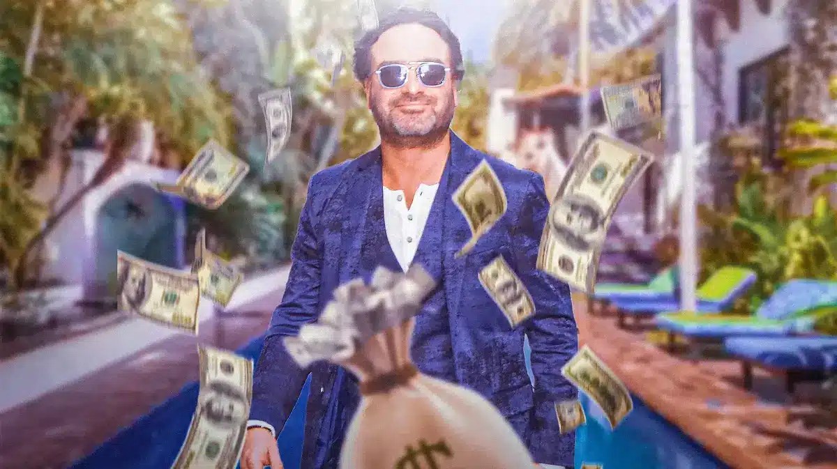 Johnny Galecki in front of his former home in Los Angeles.