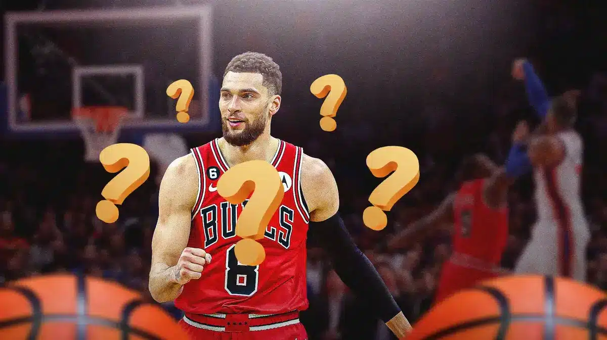 Bulls' Zach LaVine with question marks