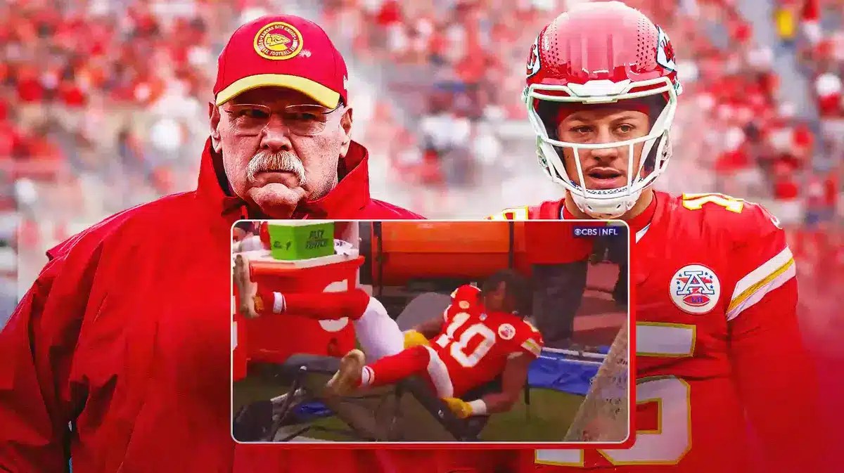 Chiefs' Isiah Pacheco falling through table perfectly sums up awful day vs.  Raiders