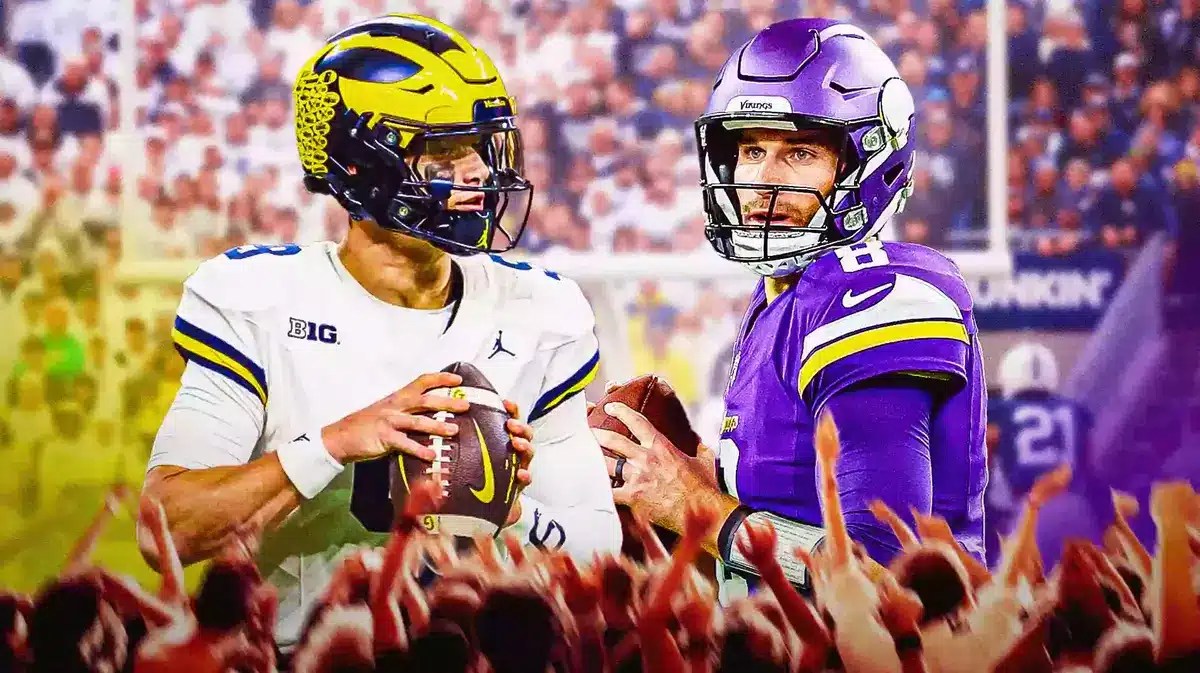 JJ McCarthy got a comparison to four-time Pro Bowl Kirk Cousins by NFL pundits.