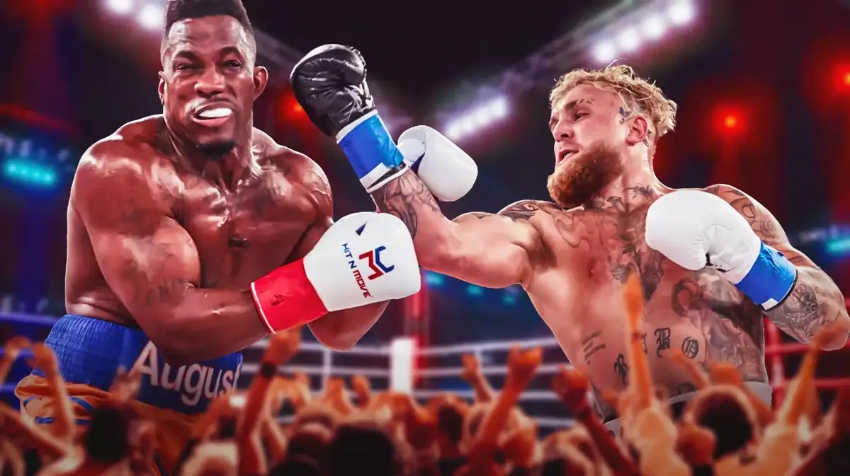 Photo: Jake Paul knocking out Andre August