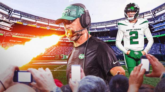 Jets' Aaron Rodgers breathing fire, Zach Wilson