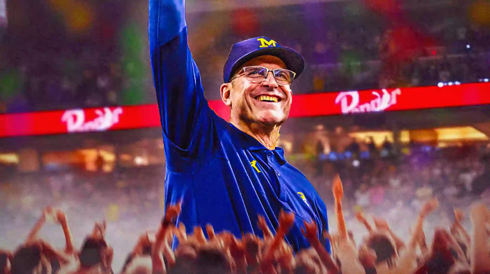 Michigan football coach Jim Harbaugh.
