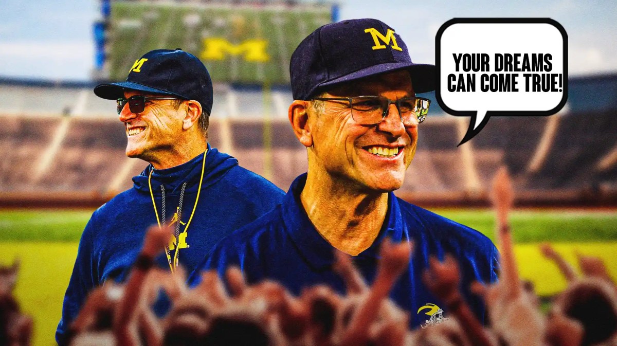 Michigan football coach Jim Harbaugh