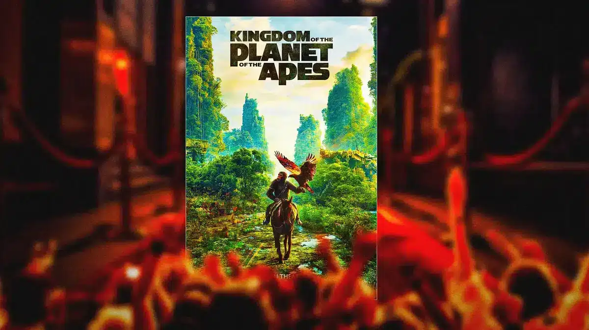 Movie poster for Kingdom of the Planet of the Apes