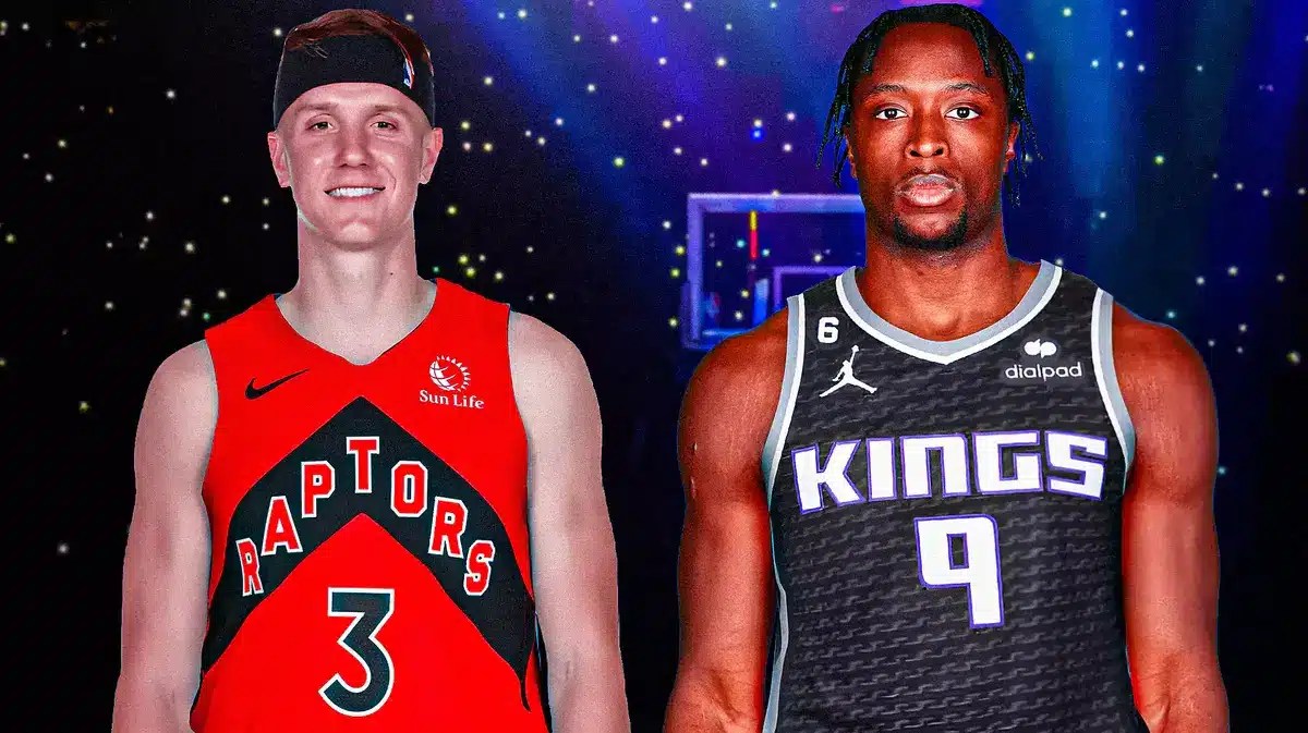 Kings Kevin Huerter and Raptors OG Anunoby after a hypothetical trade.