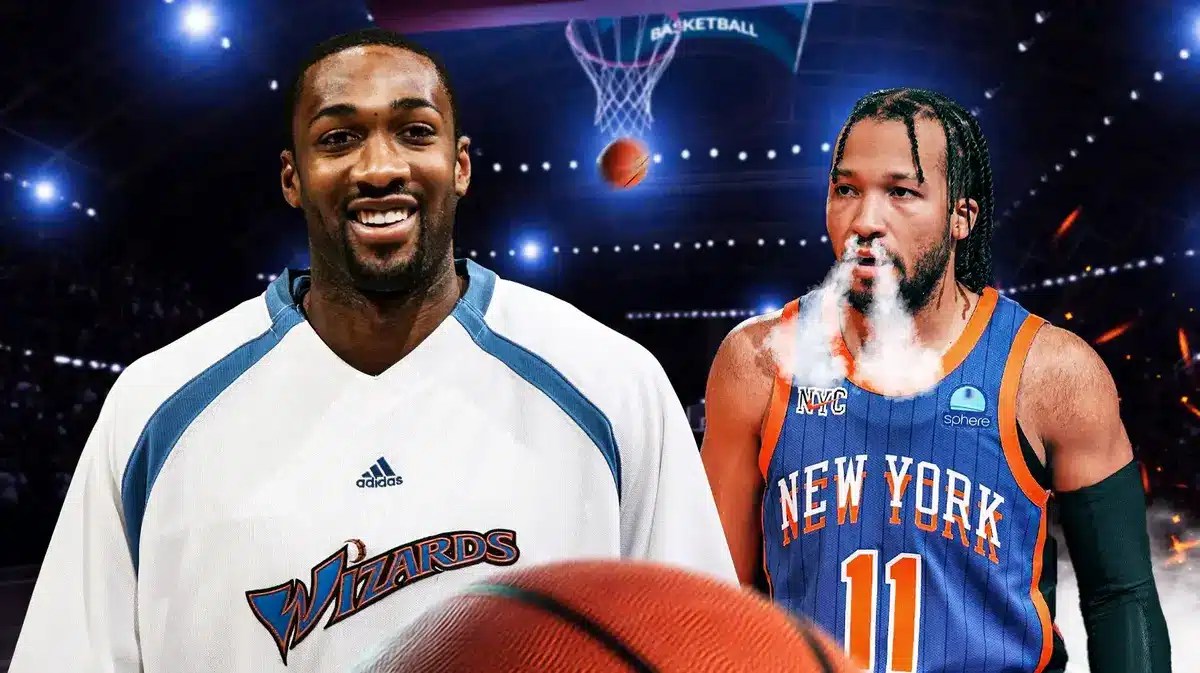 Former Luka Doncic teammate and Knicks Julius Randle teammate Jalen Brunson with Gilbert Arenas