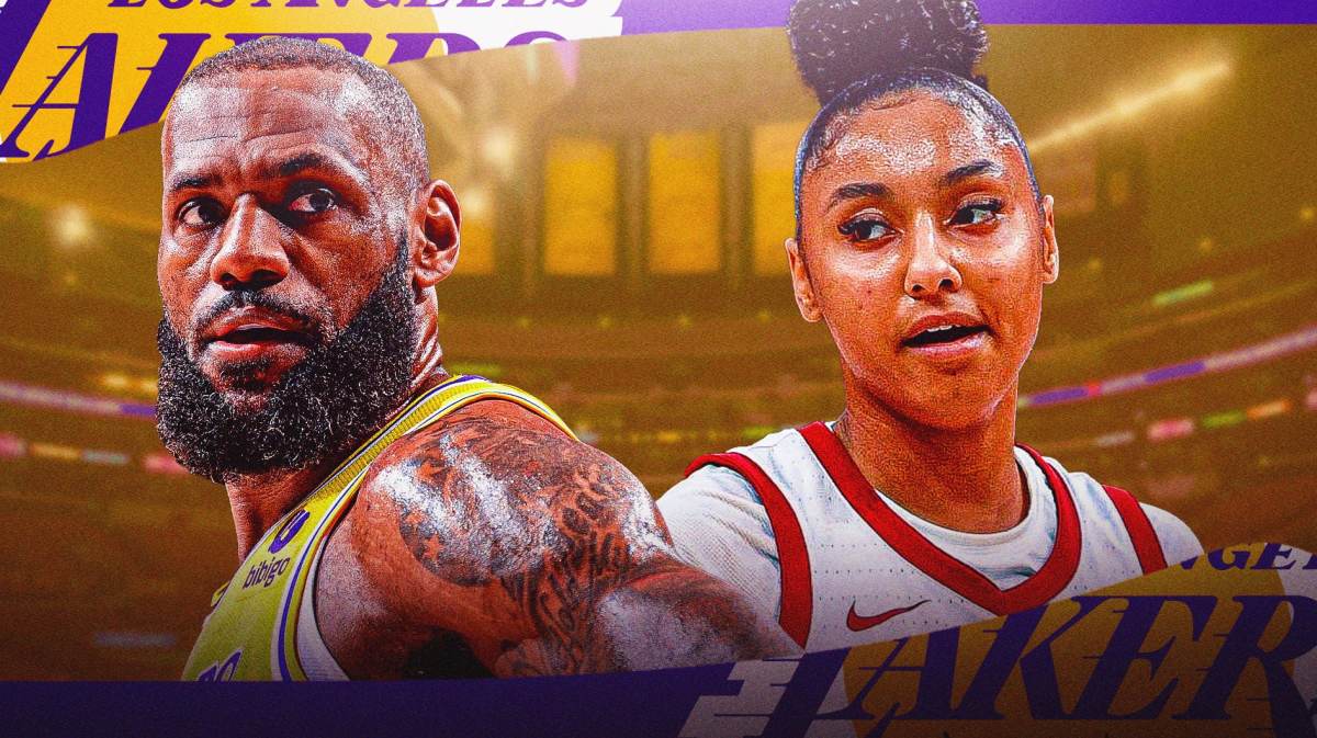 Lakers, USC basketball, Juju Watkins, LeBron James, Caitlin Clark